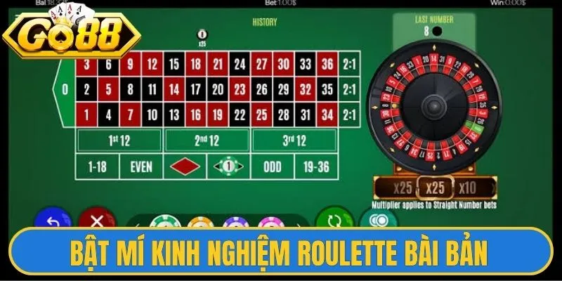 Bật mí kinh nghiệm Roulette bài bản như dân chuyên
